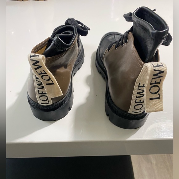 Leather Loewe combat boots - Picture 5 of 7